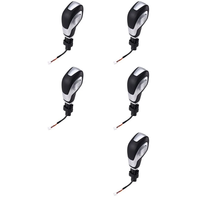 5X Car Automatics Transmission Gear Shifters Knob Shifter Lever Head For Ford Focus Fiesta Ecosport 2013-2016 Matte