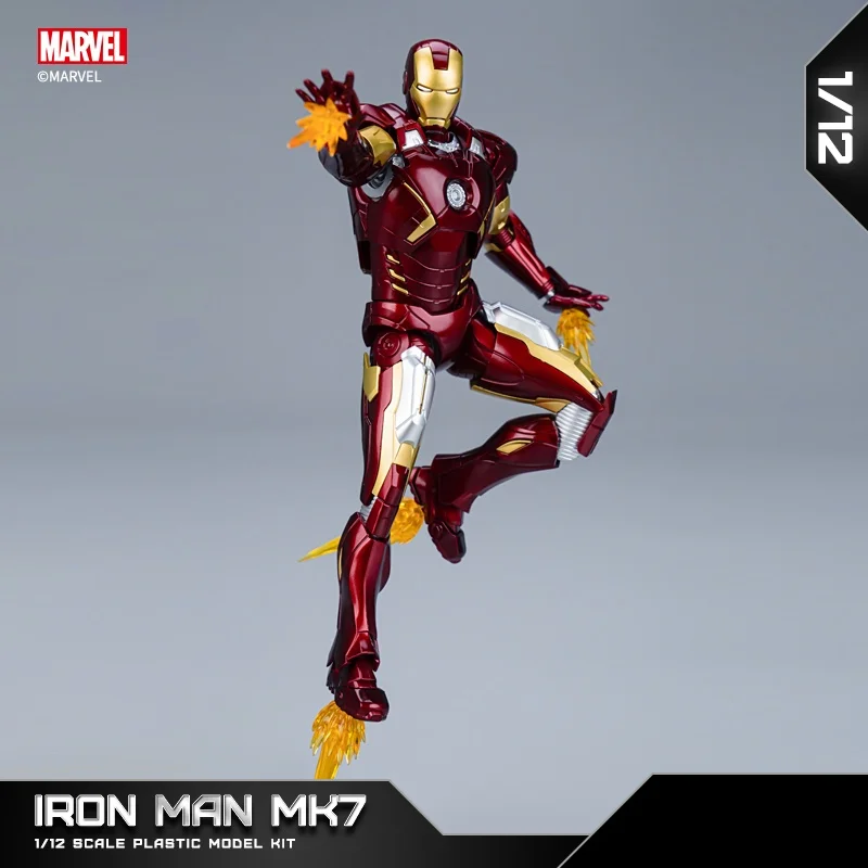 Hot Marvel Authentic Stock Iron Man Mk7 Handmade Doll Boy'S Birthday Gift Model Trendy Play Ornament Toy Back To School Anime