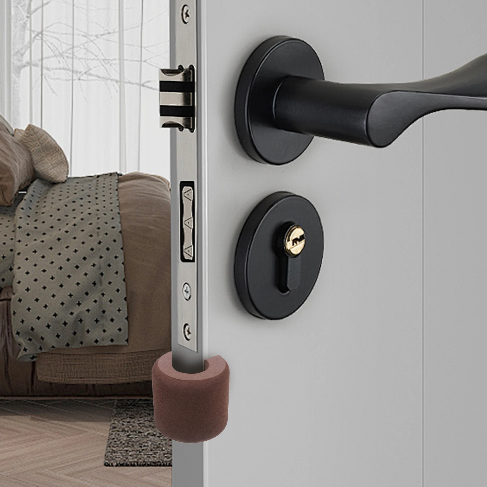 

3pcs Door Pinch Guard For Kids Baby Proofing Door Stopper Anti Slam Device Eva Safety Stopper 2-7Mm Thick Doors Cabinets