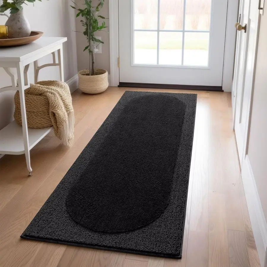 

Bathroom Rugs 60x24, Extra Soft Absorbent Microfibe Long Bath Rugs, Non Slip Quick Dry Machine Washable Bath Mats Runner for Bat
