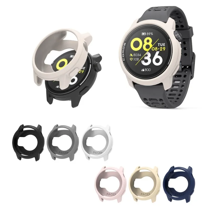 

Candy Color Slim Smart Watch Screen Protector Soft TPU Case Cover For COROS PACE 3 / PACE3