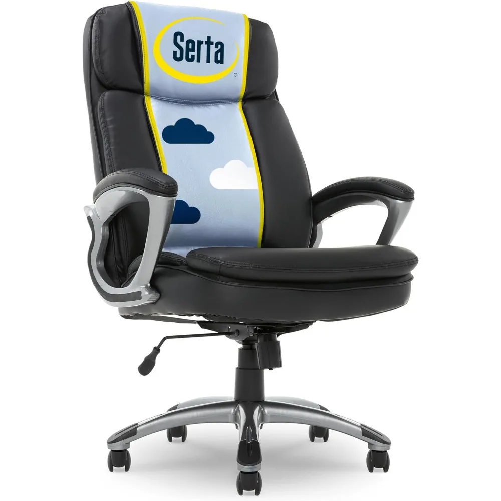 

Fairbanks Big & Tall Executive Office Chair, Ergonomic Comfy High-Back ComputerChairs with Lumbar Support, Semi-Plush Seat