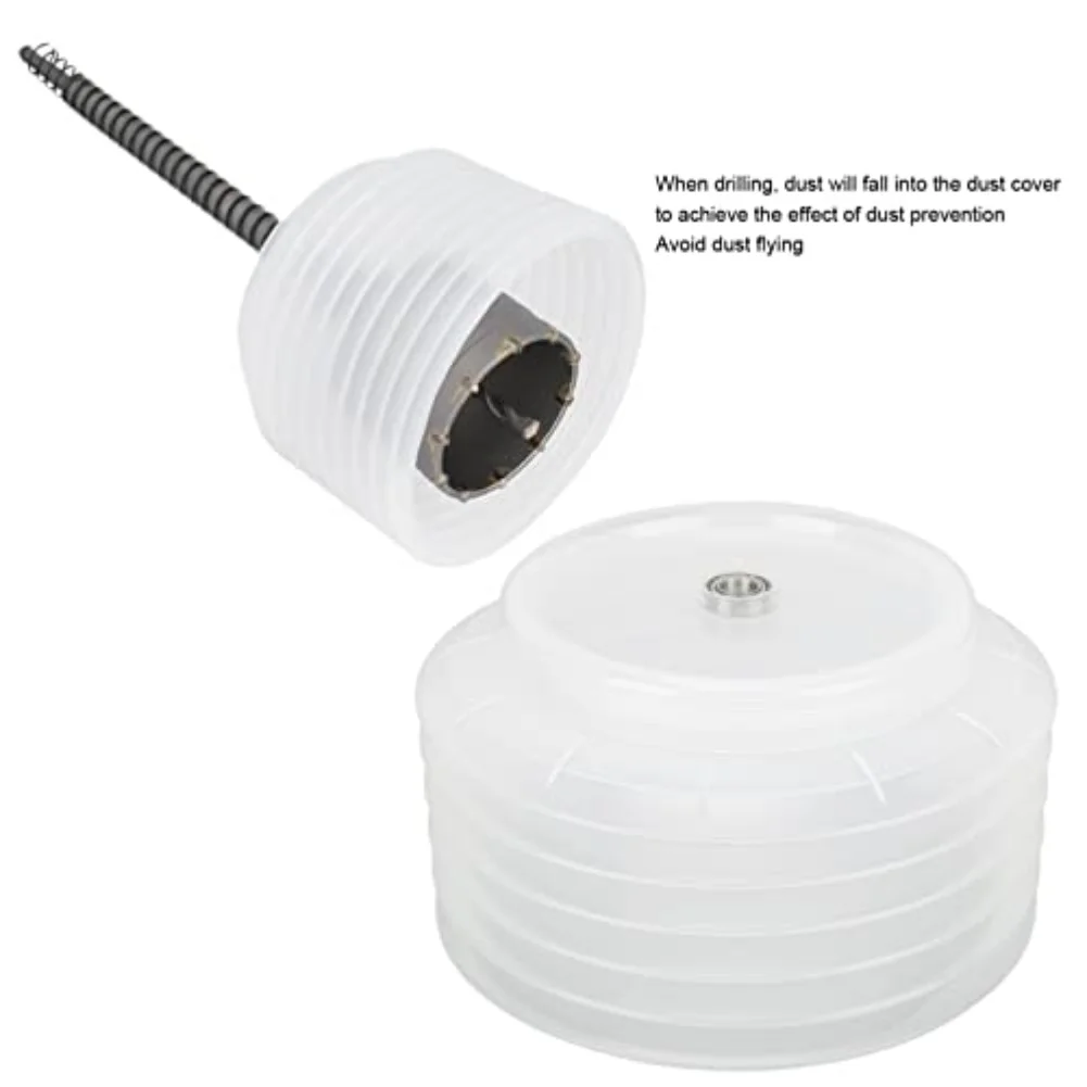 

For Power Drills Hole Protector Drill Dust Cover For Wall Drilling Plastic Drill Bit Dust Prevention Accessory