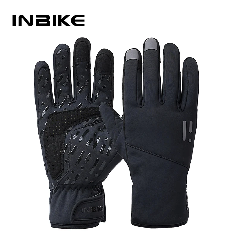 

INBIKE motorcycle gloves windproof Winter gloves man anti-slip Men's cycling gloves touch screen Mtb gloves Shock absorbing