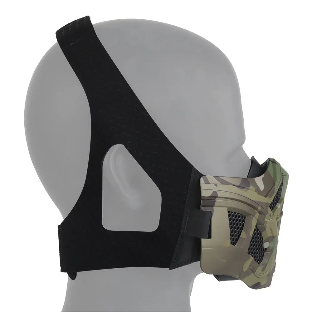 Máscara de Halloween transpirable en silicona para Airsoft y Cosplay - imagen 2