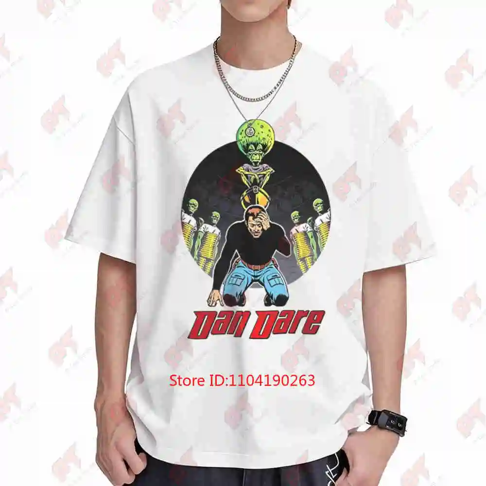 Dan Dare Mekon Judge Dredd 2000AD Short Sleeve Tee 100% Cotton T-Shirt