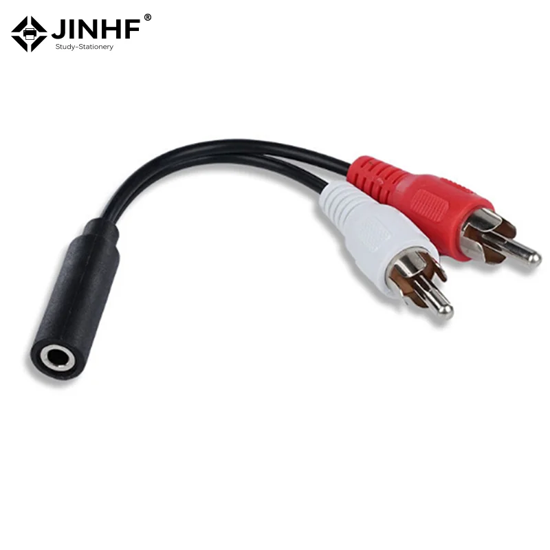3.5mm Jack Male to 2 RCA Female Jack RCA Stereo Y Audio Cable Converter Adapter Universal RCA Cable 3.5mm Audio Aux Socket Plug