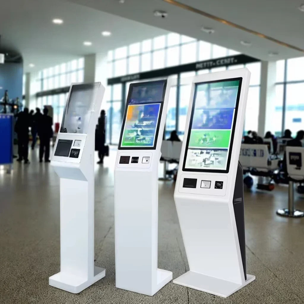 27-Inch payment end point Automatic touch screen window Self-check-in Hotel Airport Self-checkout machine