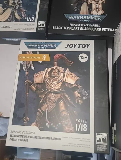 

【SF】JOYTOYS Warhammer 40K 1/18 Action Figures Adeptus Custodes Allarus Custodian Model Gifts Collection