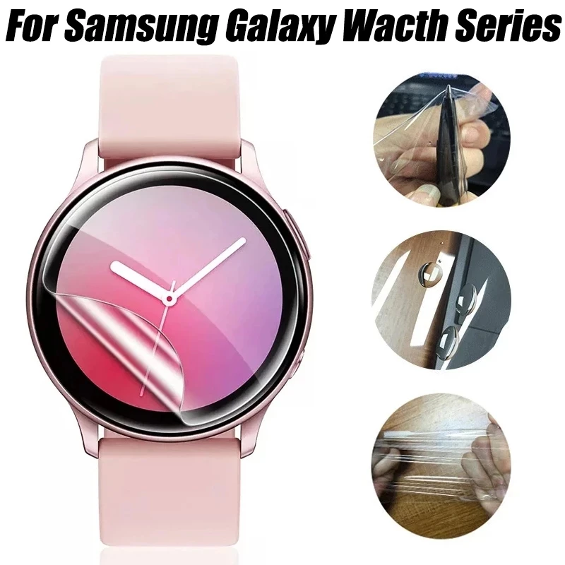 Hydrogel Horloge Film Voor Samsung Galaxy Watch 6 5 Pro 4 40Mm 44Mm Schermbeschermer Niet Glas Voor Horloge 6 Klassieke 43Mm 47Mm Film