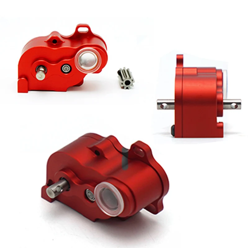

Мини-металлическая красная коробка передач 1/12 для радиоуправляемого гусеничного автомобиля 1/10 TRX4 Defender AXIAL SCX10 RC4WD RTG KM