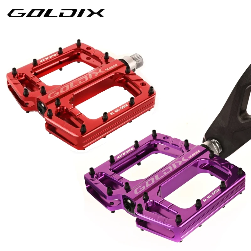 

GOLDIX Bicycle Pedal New Three bearing Sealed Bearing Anti slip High strength MTB Road Bicycle Folding Bicycle Pedal