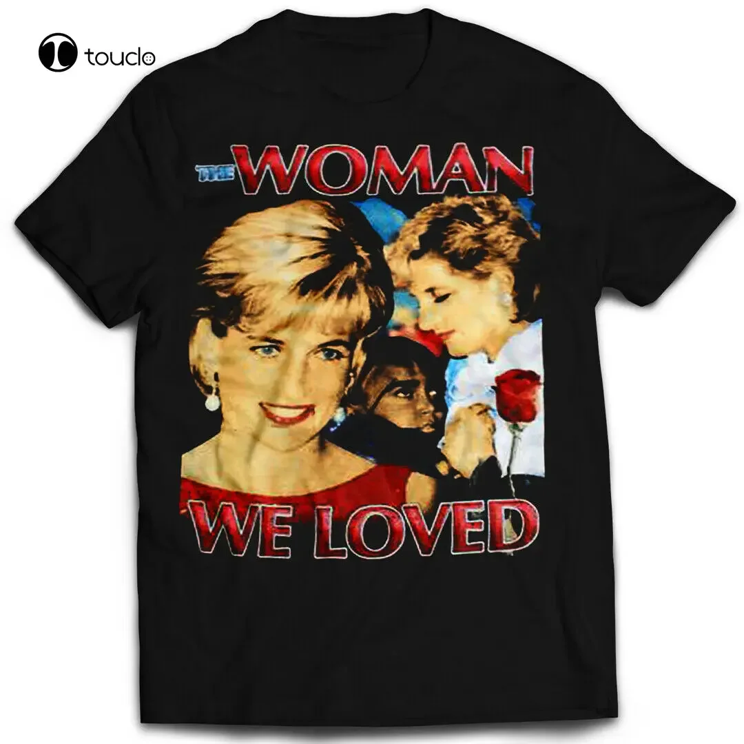 Vintage Style Princess Diana The Woman We Loved Mens T Shirt Tee Shirt