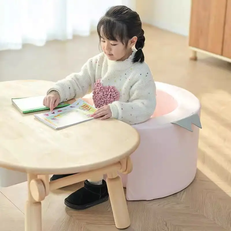 Round leather creative sofa baby , single cartoon small girl princess sofa