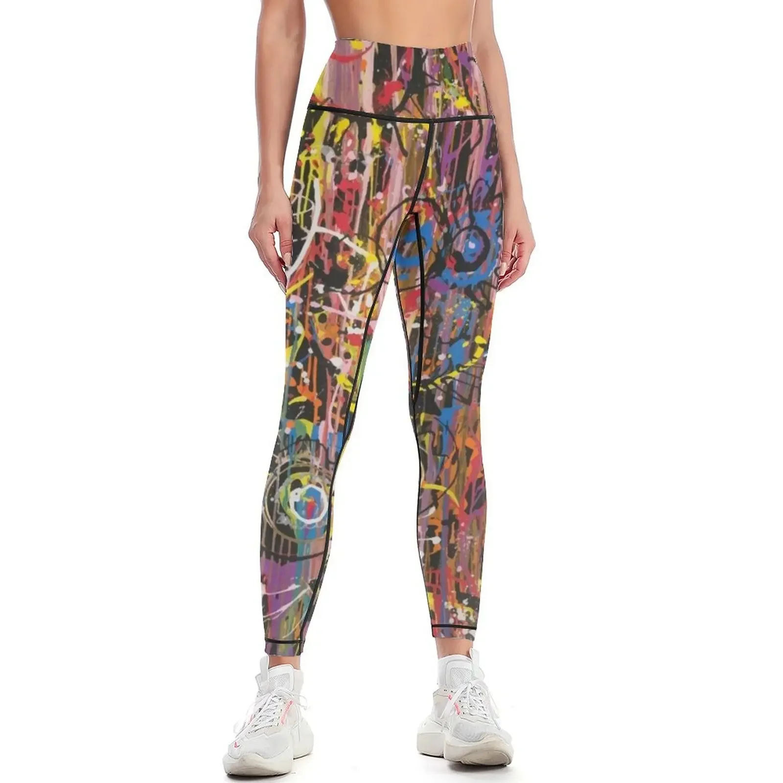 

Pareidolia PANIC Party Leggings gym clothing Tight fitting woman jogging pants high waist Womens Leggings