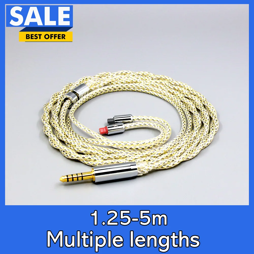 

TypeS 23AWG Litz Shielding Silver OCC Earphone Cable for Audio-Technica IM02 IM03 IM04 ATH-IM50 IM70 IM01 LN008939