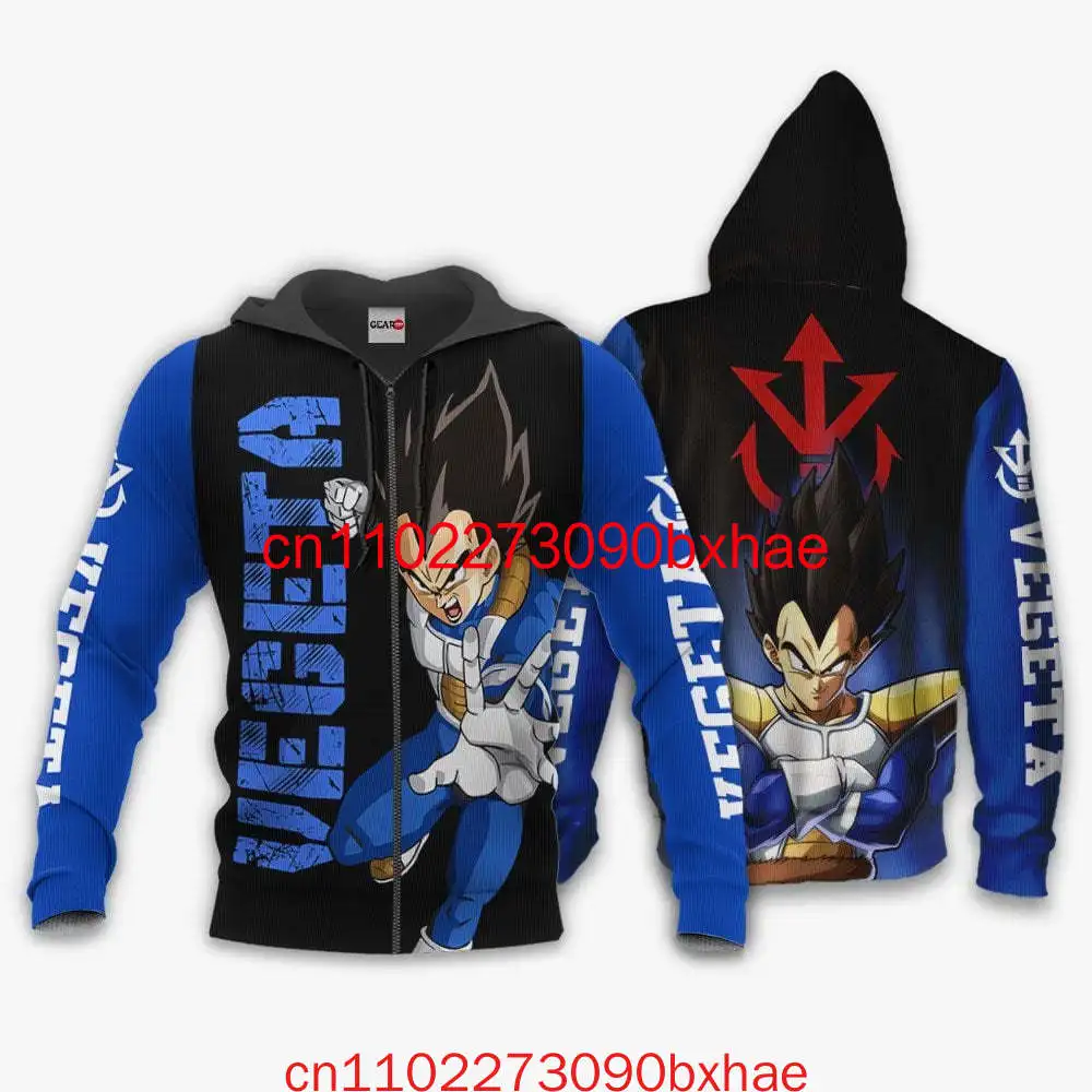 

2026 New Vegeta Hoodie 3D Print Japanese anime Dragon Ball cool street Men's and women's hoodies