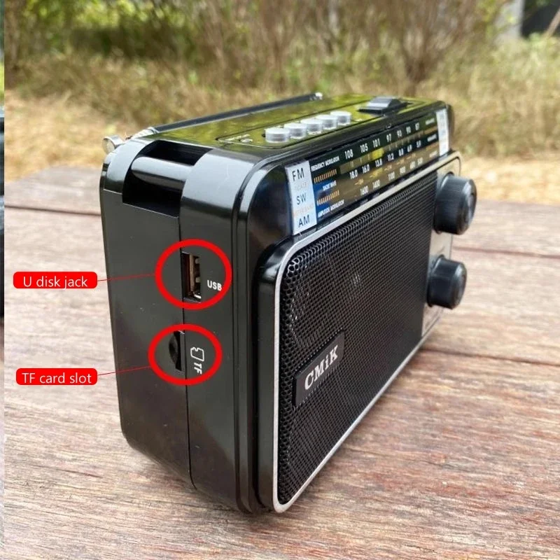 Портативное ретро-радио, высокочувствительное FM AM SW-радио, выпрямитель, встроенные беспроводные Bluetooth-колонки, уличный MP3-плеер