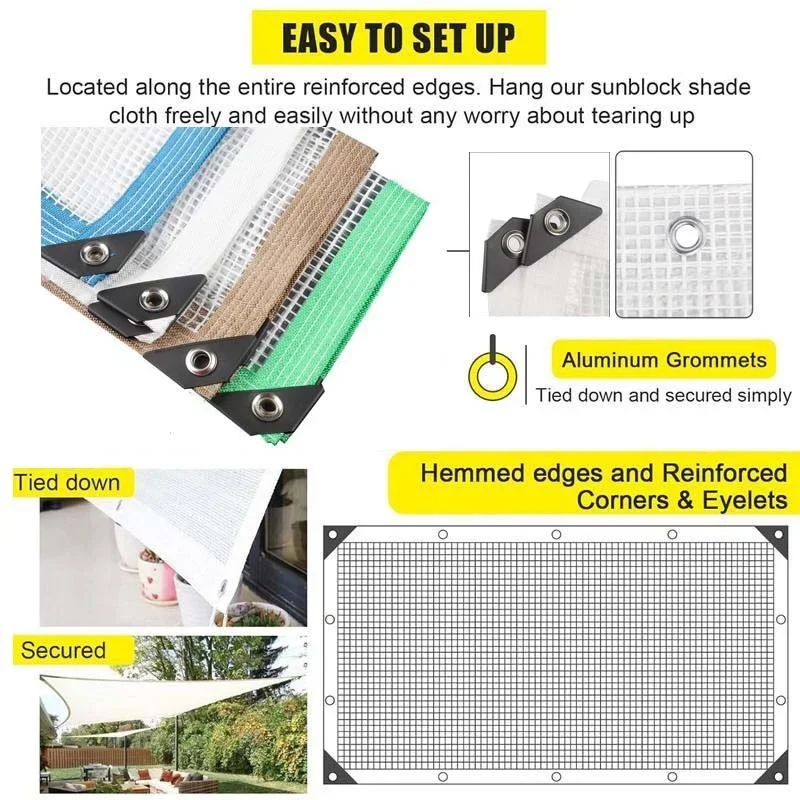 Thickening Mesh Tarpaulin Waterproof Cloth Gazebo Furniture Rainproof Cloth Pet Dog House Succulent Plant Outdoor Tarpaulin
