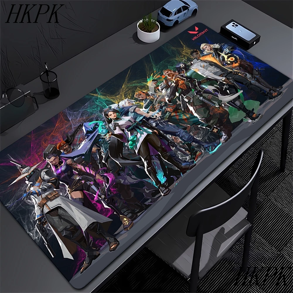 Valorant ماوس الوسادة الألعاب 90x40 الكمبيوتر HD مخصص جديد ماوس الوسادة مع Lockedge ماوس حصيرة المطاط الطبيعي المضادة للانزلاق لينة الجدول حصيرة #2