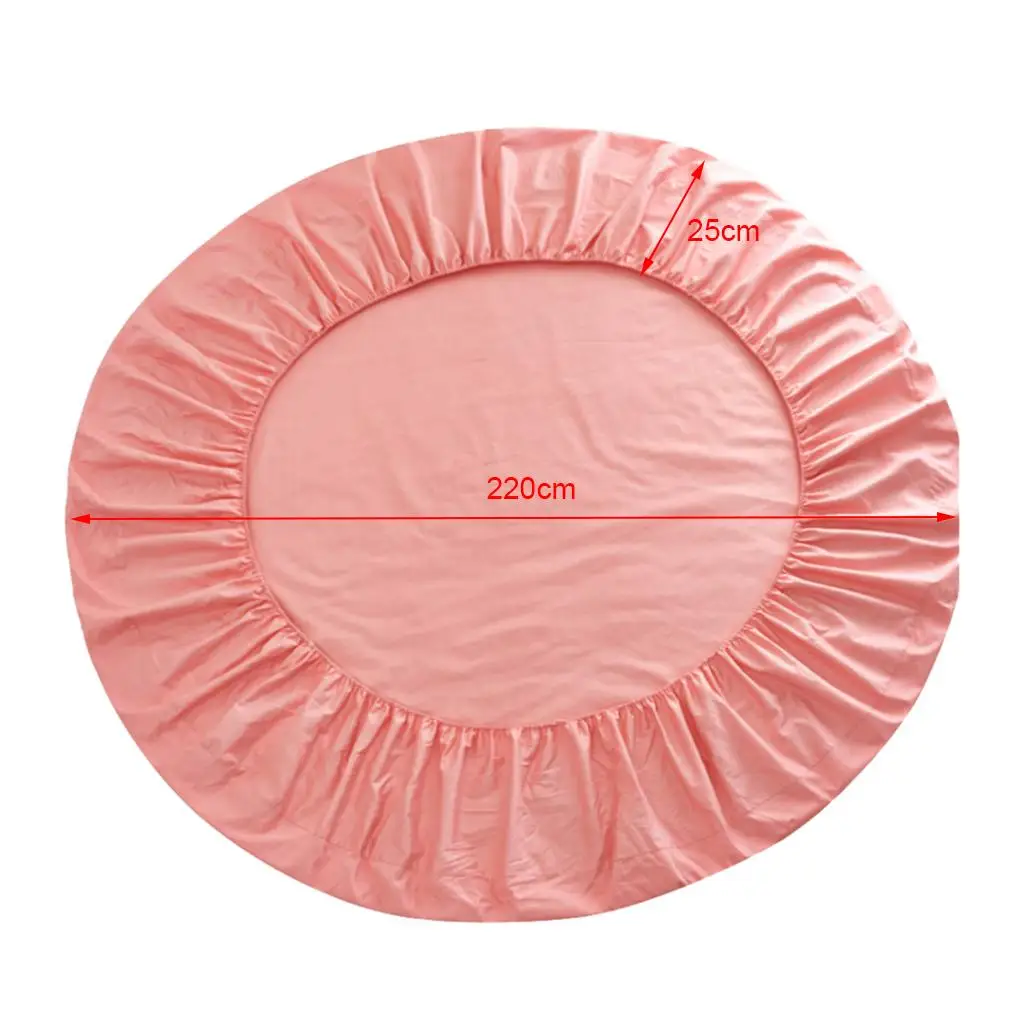 Pure Cotton Solid Fitted Sheets Bed Sheet Bedding for Princess Bed 86inch Diameter