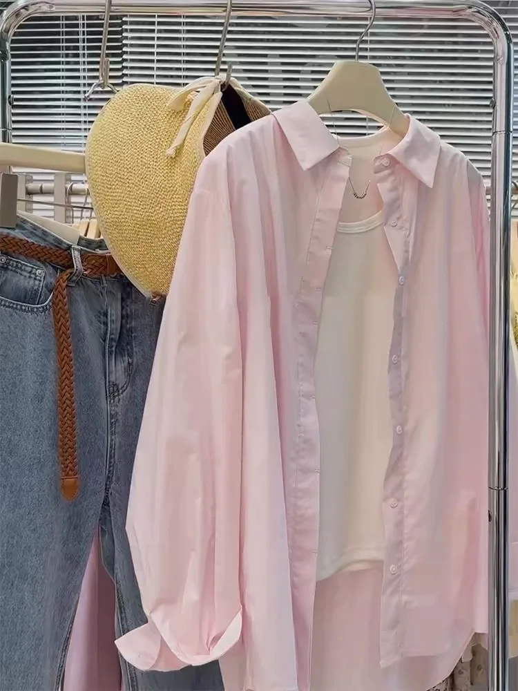 

Faionable Pink irt женские летние повседневные брюки свободного покроя с высокой талией корейская ветровка для поездок на работу другие материалы