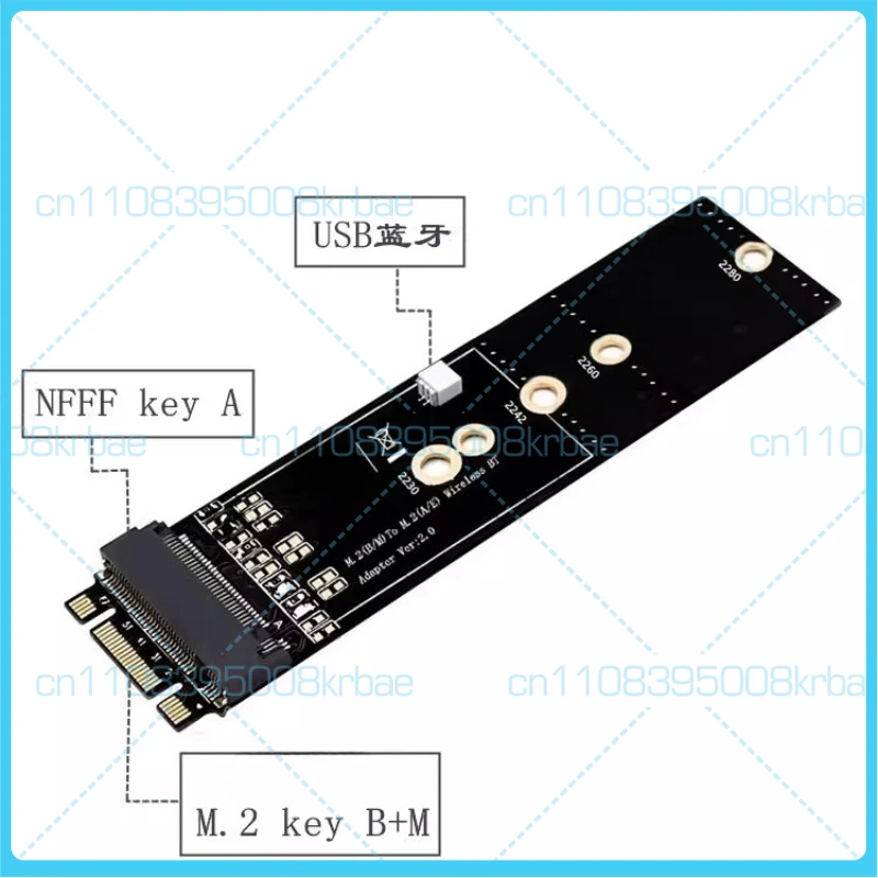 

For M.2 Key A interface to M.2 Key B+M interface adapter card expansion card