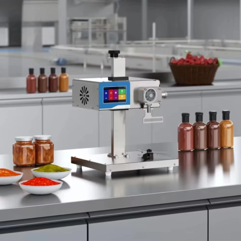 Funnel Type 10L/min Touch Screen Display Versatile Food Grade Semi Automatic 5-2000g Bottle Viscous Liquid Honey Filling Machine