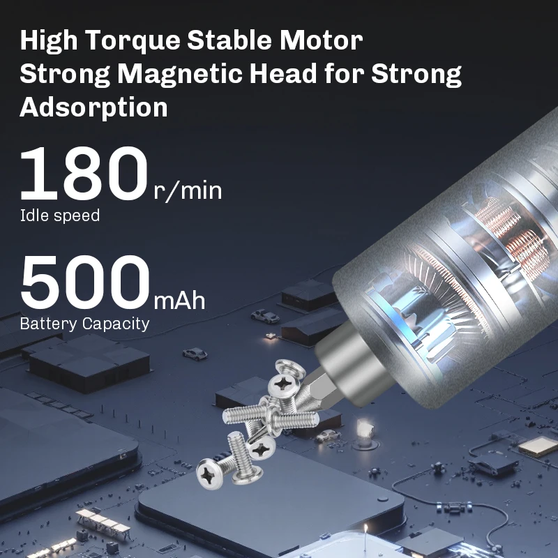 Galacok 25 Piece Electric Screwdriver Kit Rechargeable Cordless Screwdriver LED Light Ideal Furniture Assembly Garage Projects