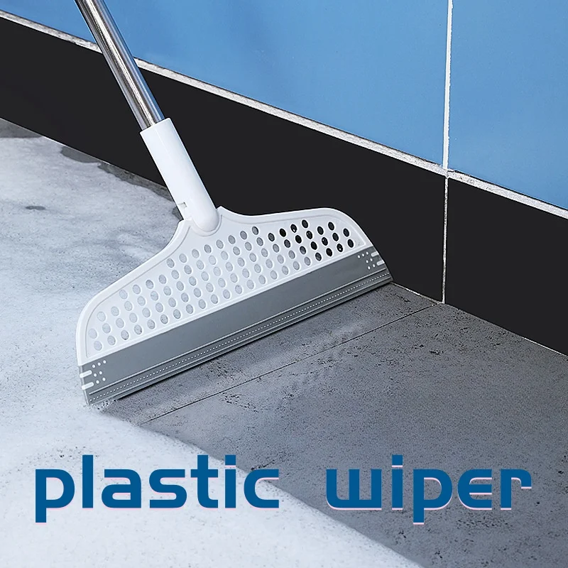 Broom Floor Scraper Plastic Wiper Silicone Artifact Home Bathroom Bathroom Floor Non-stick Hair Silicone Magic