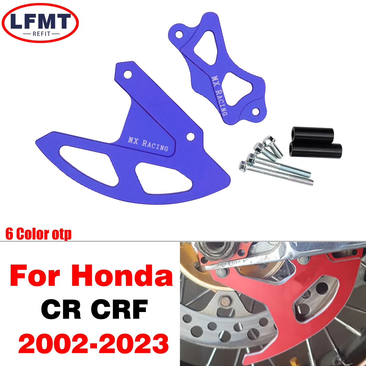 

Motorcycle CNC Rear Brake Disc Brake Caliper Guard Caliper Cover For Honda CRF250X 450X CRF250RX 450RX 250R 450R L CR125R 250R