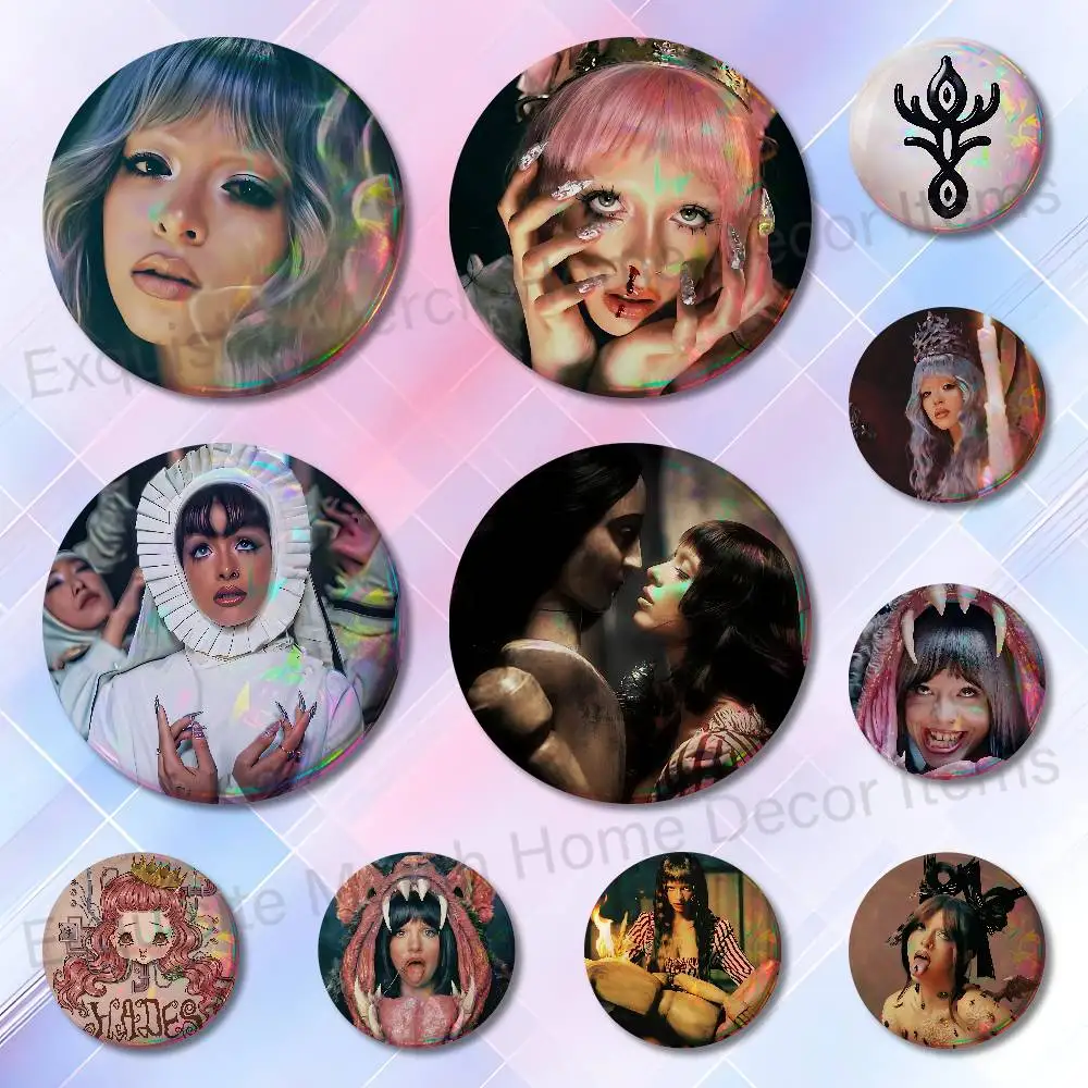 M-Melanie M-Martinez Hades Badges Round Nijigen Otaku Culture IP peripheral products 58mm 44mm 32mm 75mm 25mm Mini