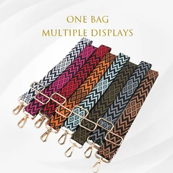 Sangle de sac réglable en tissu coloré, sangle de sac à bandoulière, bande de maintien, ceinture de remplacement, à la mode, initié, nouveau, 6 000