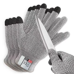 1/7 Pcs Anti cutting touch screen anti cutting gloves kitchen food grade slaughter and fish killing anti cutting gloves