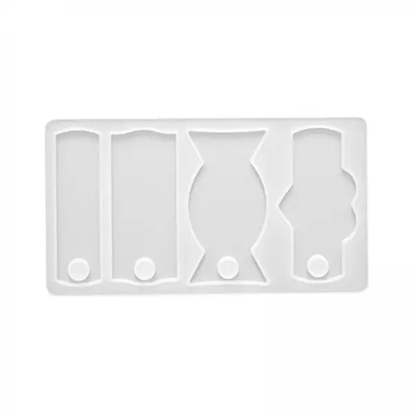 Reusable Silicone Cup Lid Hanging Tag Mould Flexible Epoxy Casting Form for Custom Tumbler Craft Projects