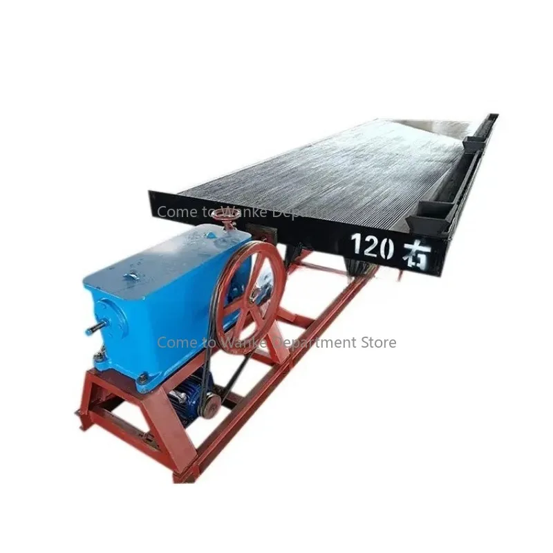

Ore Dressing Shaker Table Scrap Copper Iron Plastic Slag Metal Separation Equipment Water Washing Shaking Table