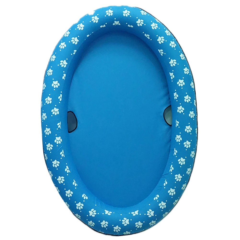 Piscina para animais de estimação flutua inflável flutuante fileira natação pequeno cão água brinquedo esteira bebê