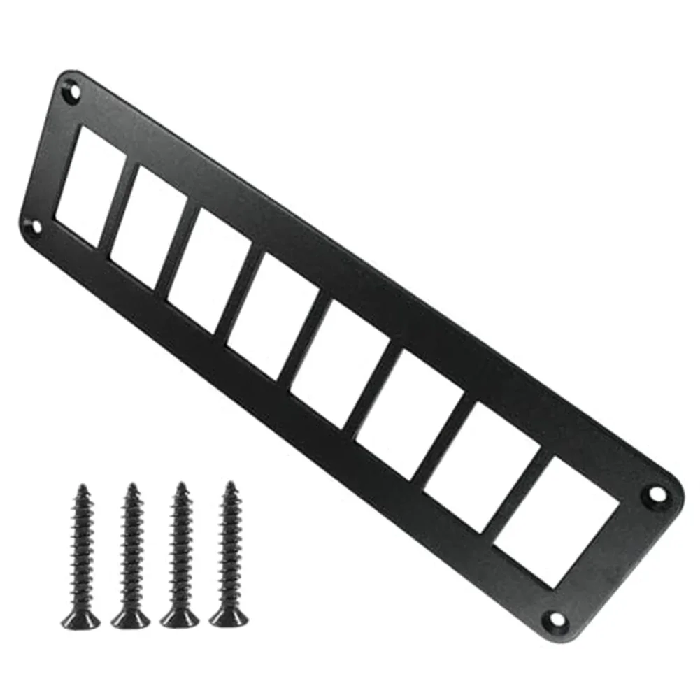 

Изящный алюминиевый 8-клавишный держатель панели кулисного переключателя с монтажным оборудованием отлично подходит для морских и внедорожников