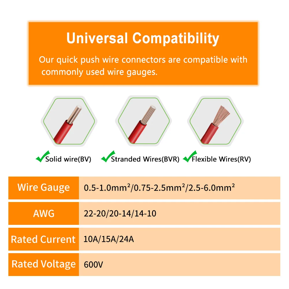 DIY GO 50/100PCS Quick Electrical Cable Connectors Snap Splice Lock Wire Terminals Crimp electric motorcycles ham radio Terminal