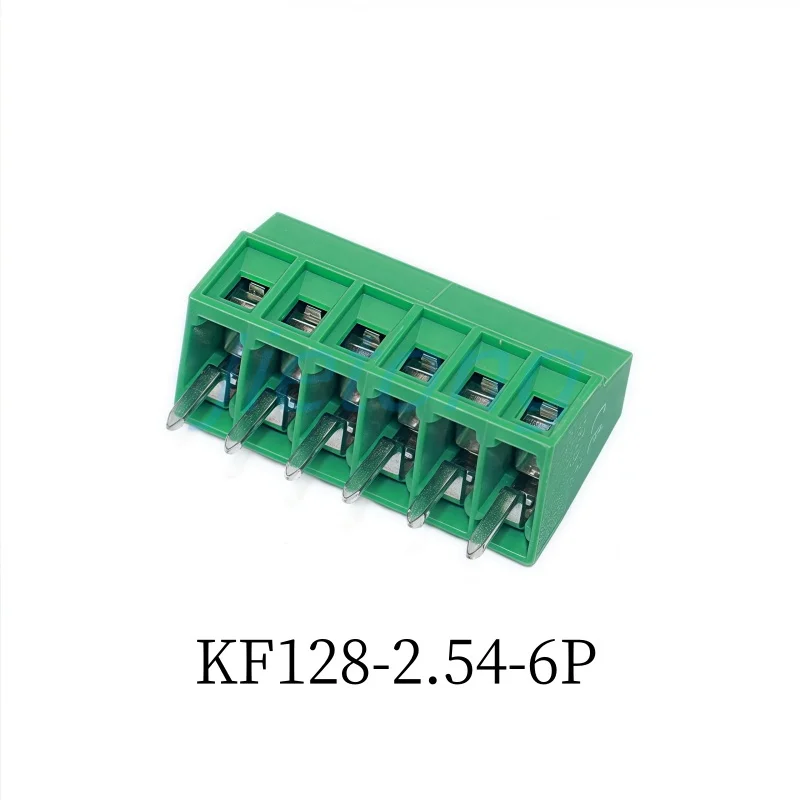 10pcs KF128 2.54mm 0.1"Pitch PCB Screw Terminal Block Connector 2P 3P 4P 5P 6P 7P 8P 10P 12P 14P 16P Terminals for 26AWG Cable
