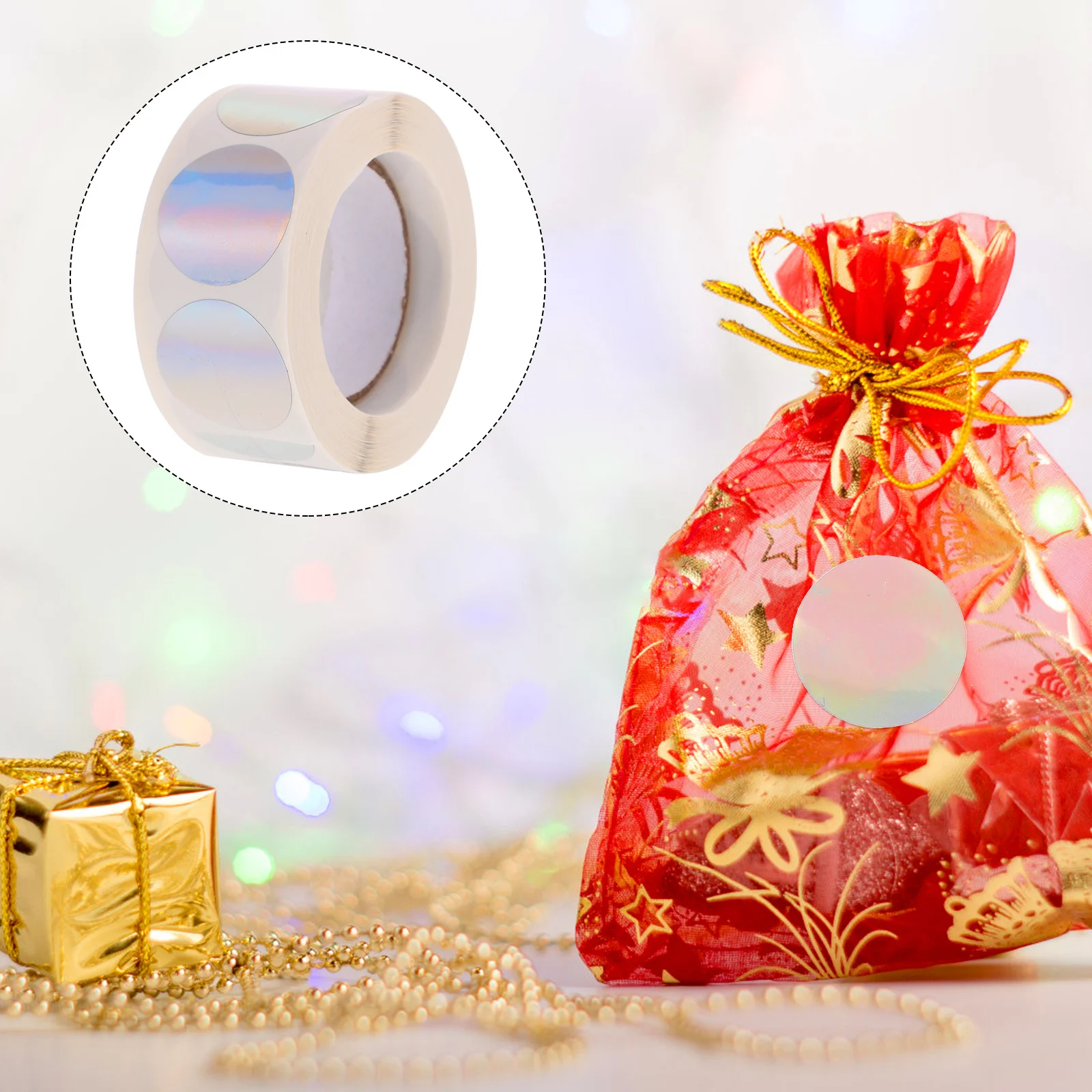 

1pcs 1 Roll Round Sticker Labels Silver Blank Labels Stickers For Tanning Sun Tan Measurement Adhesive Label Stickers For