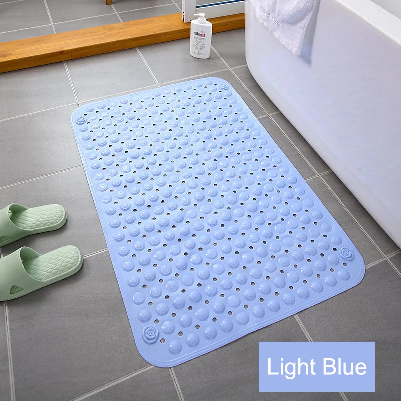 Non-Slip PVC Bathroom Mat Shower Carpets Water Absorbent Soft Toilet Rug Floor Mat