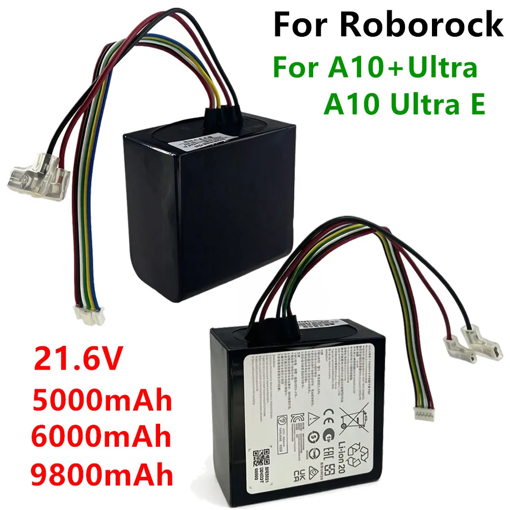 21.6V Rechargeable Vacuum Cleaner New Battery For Roborock Dyad Air Wet Dry Dyad Pro Combo A10 Plus Ultra E H1C1A WD2H1A Battery