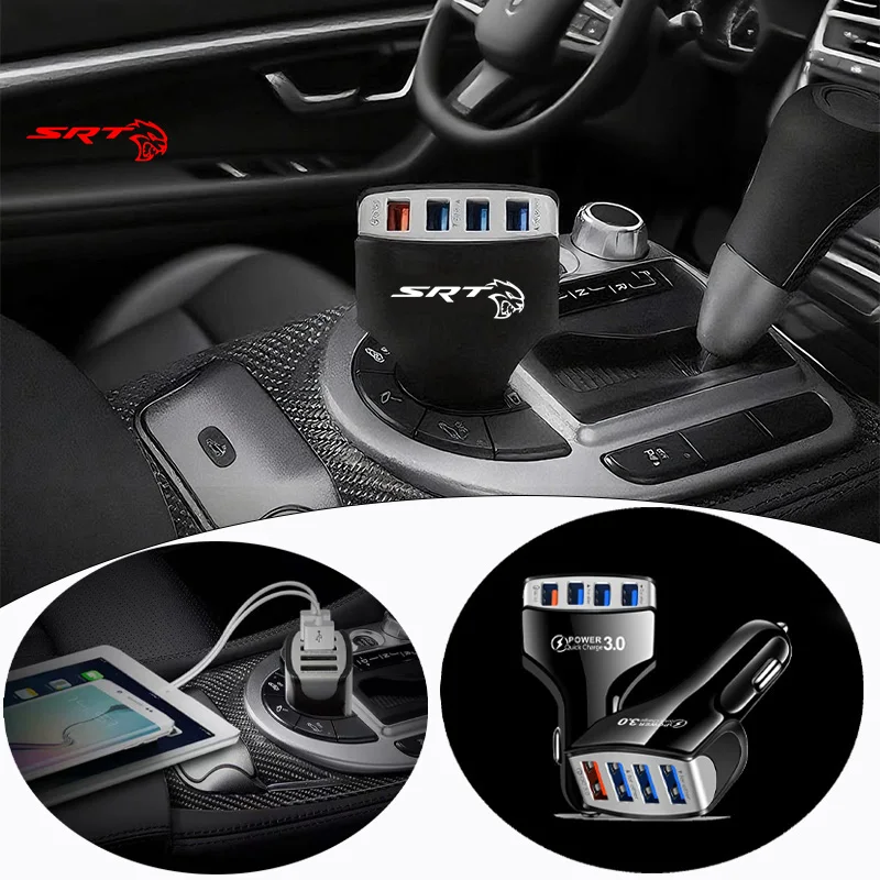 

Multi-functional USB Type C 35W Fast PD 4 In1 Electric Adapter Car Charger For Dodge SRT 4 8 2021 Challenger Charger Accessories