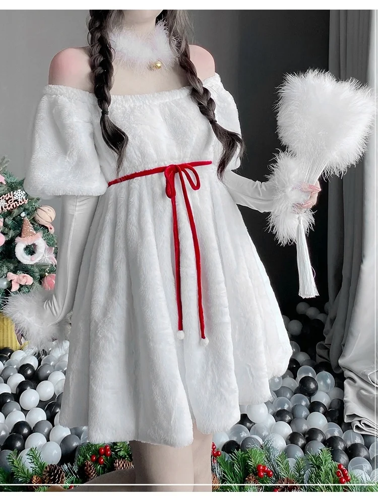 セクシーなローランプス ラビット オルム メイドセット コスプレ バニーガール 純粋な欲望 新年 鹿 シサス コスチューム 女性用衣装