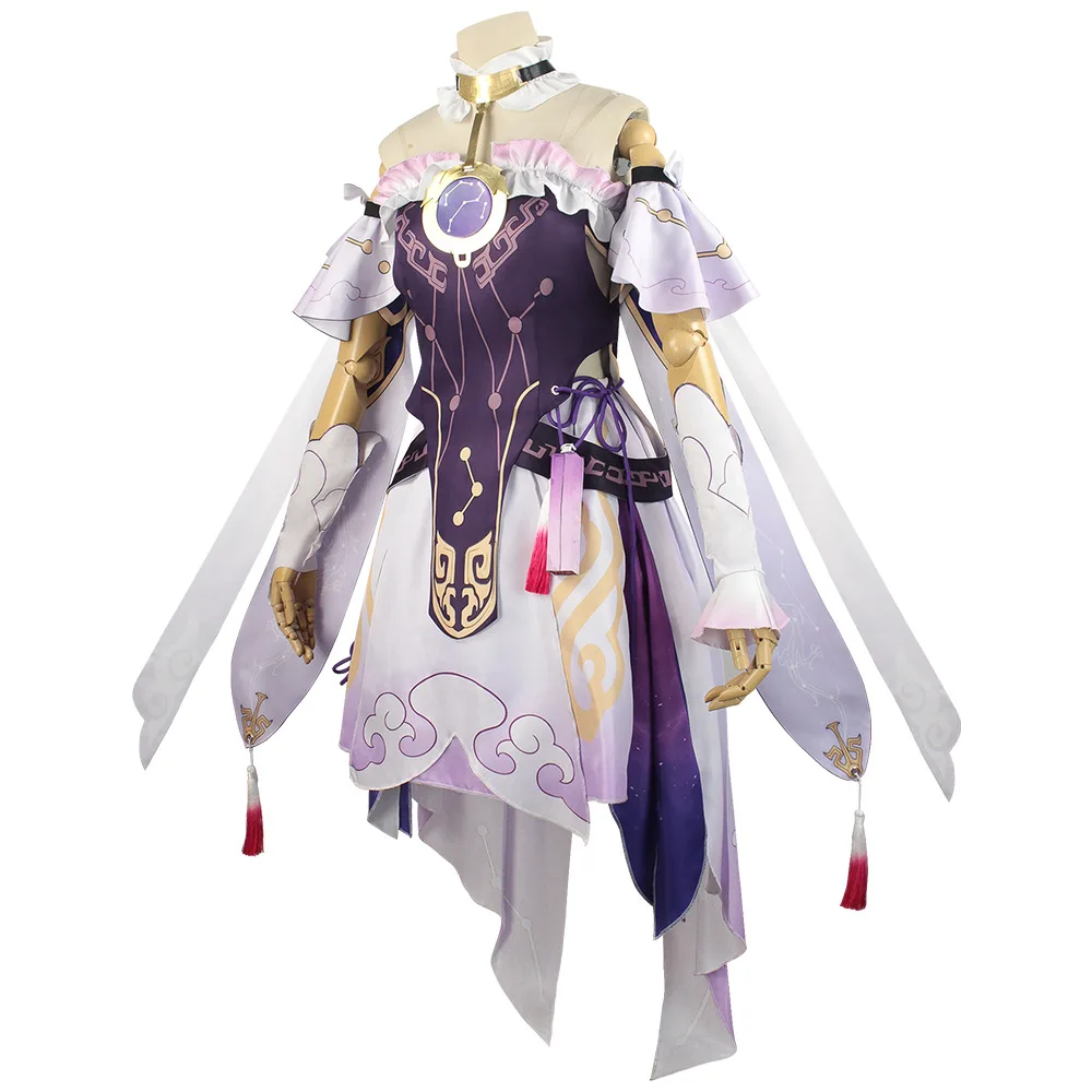 Fu Xuan Cosplay Traje para homens e mulheres, Game Honkai Star Rail, Roupa, Peruca, Saia, Uniforme Anime, Trajes de Halloween