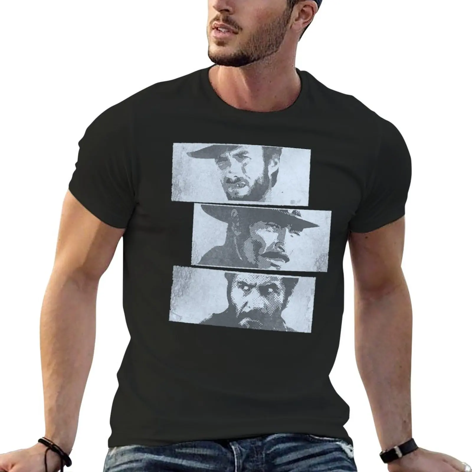 New The good the bad and the ugly, Clint Eastwood T-Shirt Blouse custom t shirt graphic t shirt t shirts for men