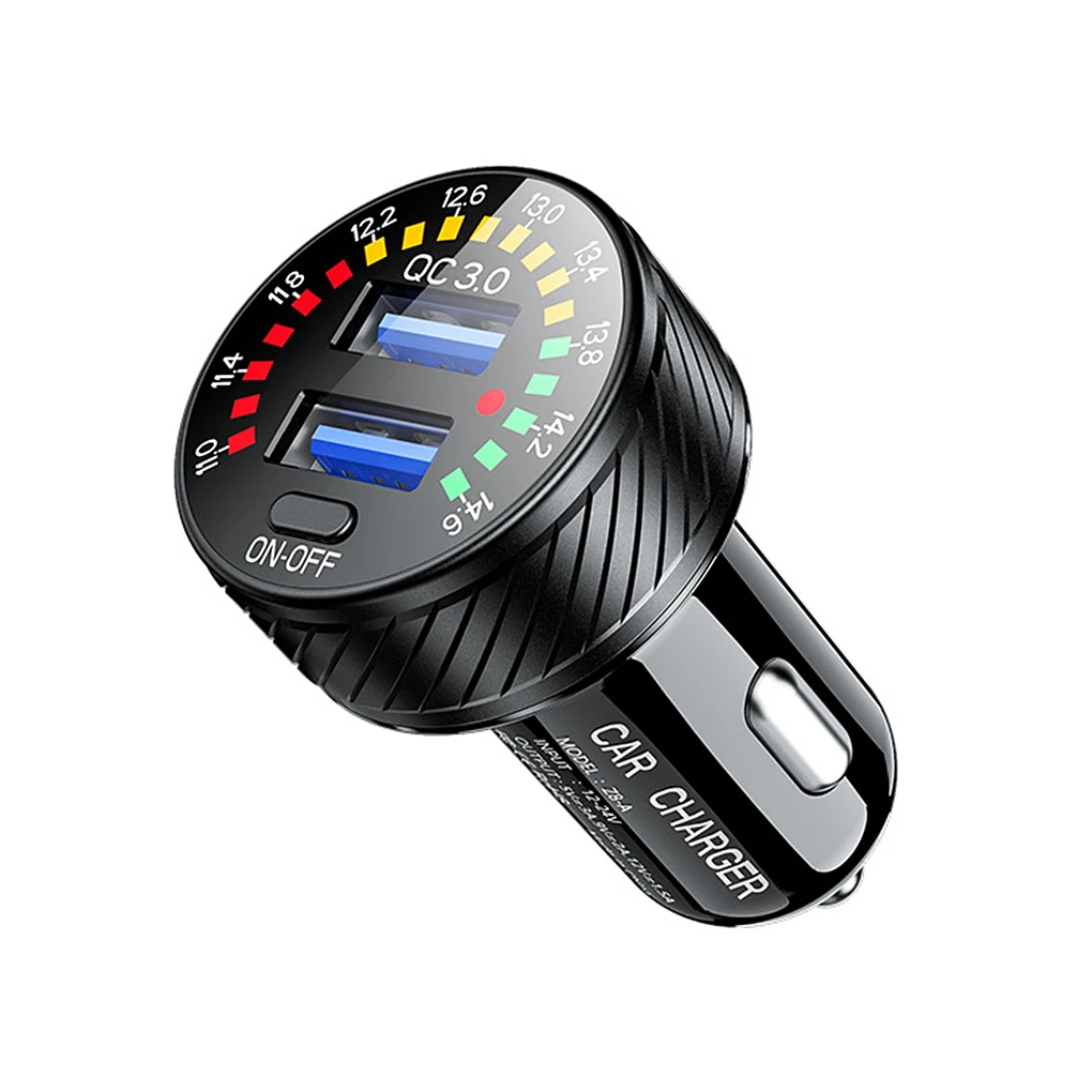 36W Car Voltage Meter Lighter Socket Adapter Vehicle Charger Accessories