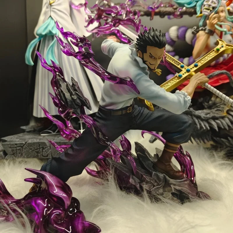 23 cm One Piece Figure Dracule Mi Hawk Figura Anime Pvc Gk Figurine Modello Collezione di bambole Decorazione della stanza Giocattolo Regalo di compleanno