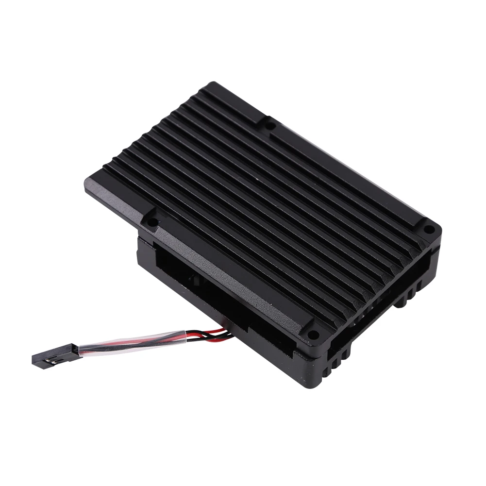 Case Black Shell Silver Box Metal Enclosure for Raspberry Pi 3 Model B B+ Aluminum Alloy Case without Dual Cooling Fan